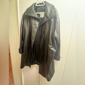 Black Leather Coat